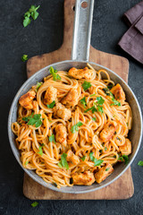 Chicken spaghetti pasta