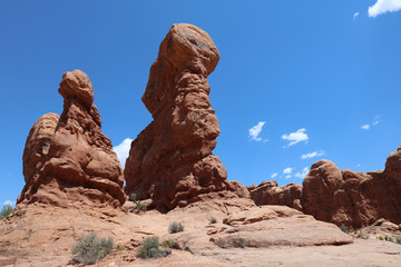 Fototapeta na wymiar Rock Formation in Arches National Park. Utah. USA