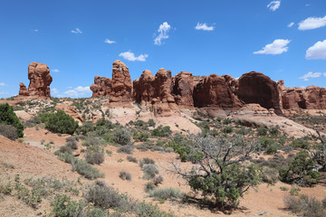 Rock Formation in Arches National Park. Utah. USA