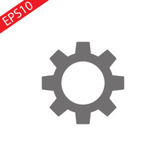 Setting icon vector, Tools, Cog, Gear Sign Isolated on white background. Help options account concept. Trendy Flat style for graphic design, logo, Web site, social media, UI, mobile app, EPS10