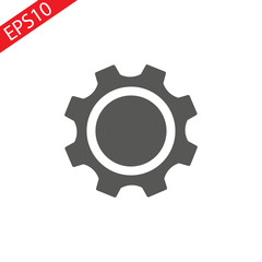 Vector Setting Icon, Tools, Cog, Gear Sign Isolated In White Background