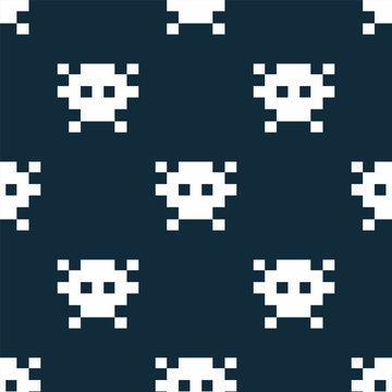 Pixel skull