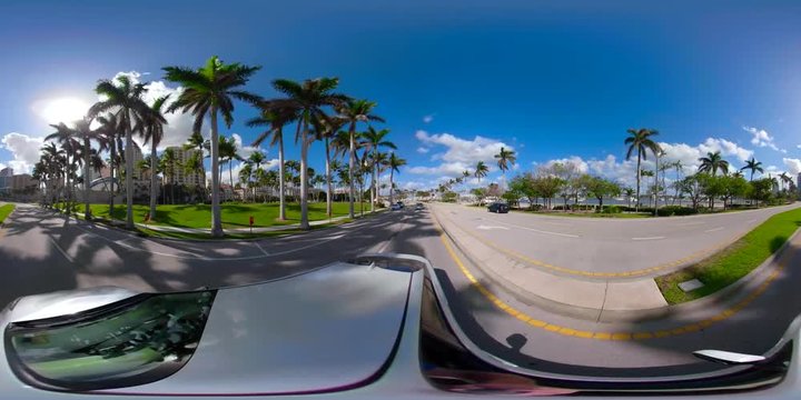 360 virtual reality spherical video Downtown West Palm Beach Florida
