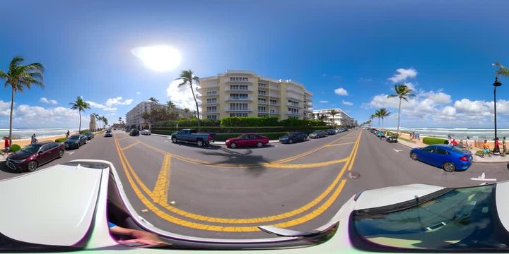 360 vr footage of Palm Beach Island Florida USA 5.2k