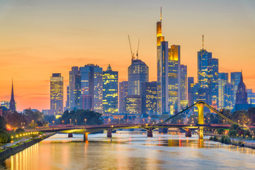 Fototapeta premium Frankfurt, Niemcy Skyline