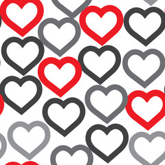 Hearts pattern. Valentines day background, vector illustration, image. Creative, luxury style. Print card, cloth, clothing, wrap, wrapper, web, cover, label, gift, banner, poster, website, invitation