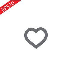 heart icon.VECTOR.EPS10. love simbol, heart leinar icon