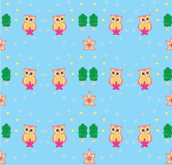 sweet Owls Background