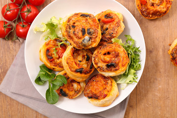 assorted pizza roll, appetizer