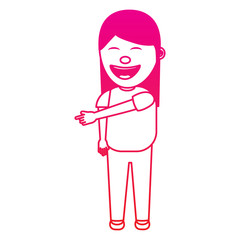 happy laughing girl character female