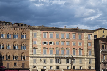 Fototapeta na wymiar Siena, Italy: Piazza del Campo