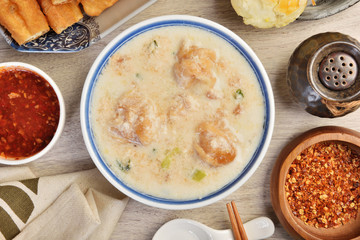 Traditional Taiwanese breakfast -  salted soya bean milk
