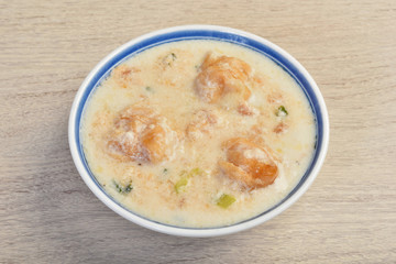 Traditional Taiwanese breakfast -  salted soya bean milk