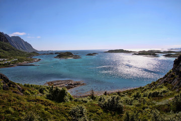 Fototapeta na wymiar The beauty of the untouched seashore, Norway