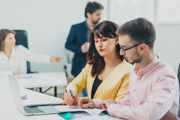 Colleagues at office