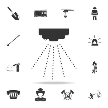 Smoke detector icon. Detailed set icons of firefighter element icons. Premium quality graphic design. One of the collection icons for websites, web design, mobile app