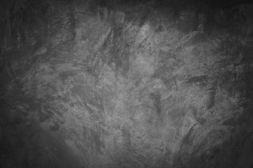 Fototapeta na wymiar Black, dark and gray abstract cement wall and studio room gradient background