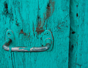 Old blue door