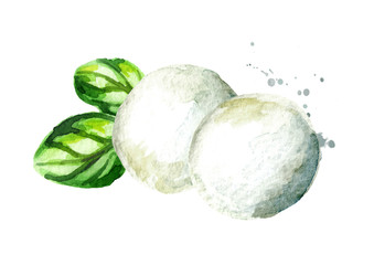 Mozzarella with basil