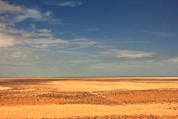 Remote track across Australian desert