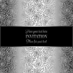 Baroque background with vintage frame