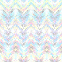 Geometric abstract pattern in low poly pixel art style. Polka dot pattern on low poly background. Chevron pattern. Vector image.