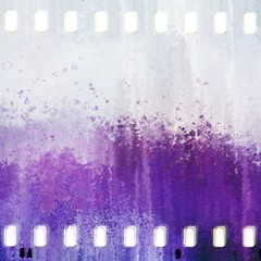 Grunge purple film strip frame abstract texture background. - 195171651