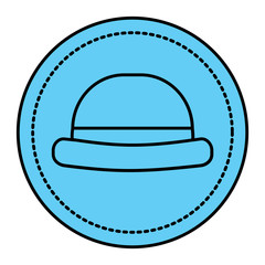 vintage fashion hat classic sticker design