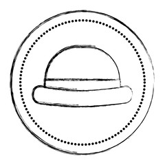 vintage fashion hat classic sticker design