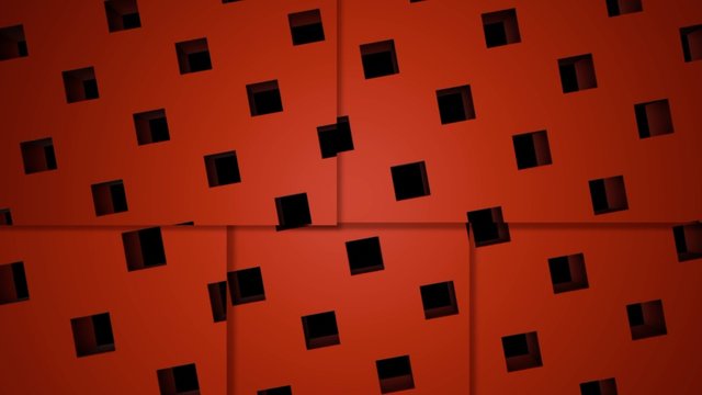 Beautiful cube box dot particle design, Abstract fractal point geometry. Intersecting creativity, whirl pins tripe structure. Red background