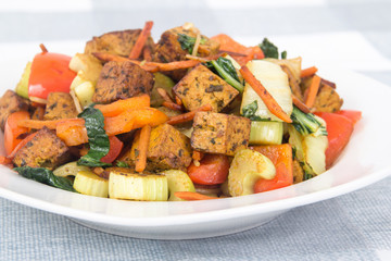 tofu and vegetable stir fry