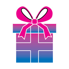 wrapped gift box bow ribbon