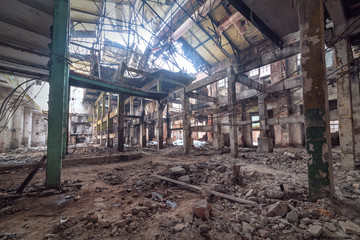 intérieur de l& 39 usine abandonnée
