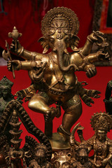 Ganesha bronze souvenir from India