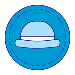 vintage fashion hat classic sticker design