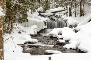 Waterfall in Winter Wonderland