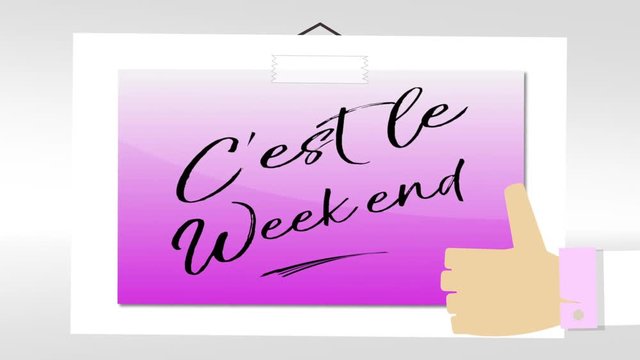 c'est le week end pouce homme