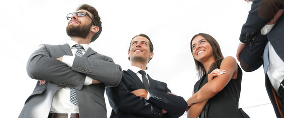 portrait of confident group business people