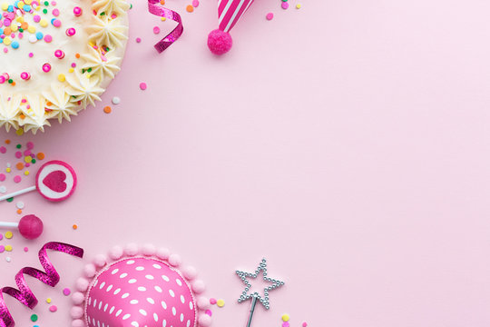 Pink birthday background