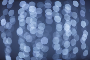 blue bokeh background created by neon lights