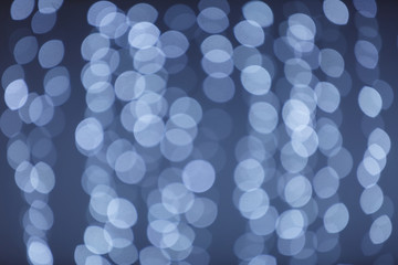 blue bokeh background created by neon lights