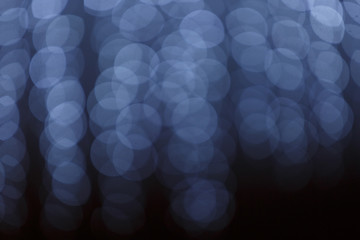 blue bokeh background created by neon lights