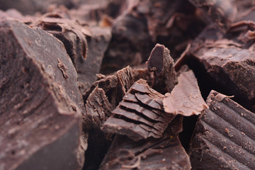 Dark chocolate texture