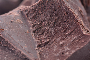 Dark chocolate texture