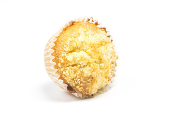 Isolated muffin on white background