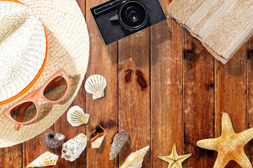 Flat photo of summer time 