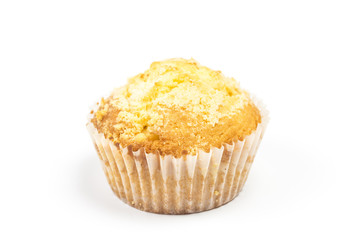 Isolated muffin on white background