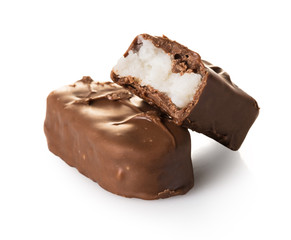 chocolate bars with coconut