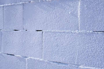 A white brick wall