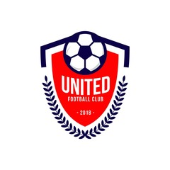 United Football Club Logo Vector Template Design
